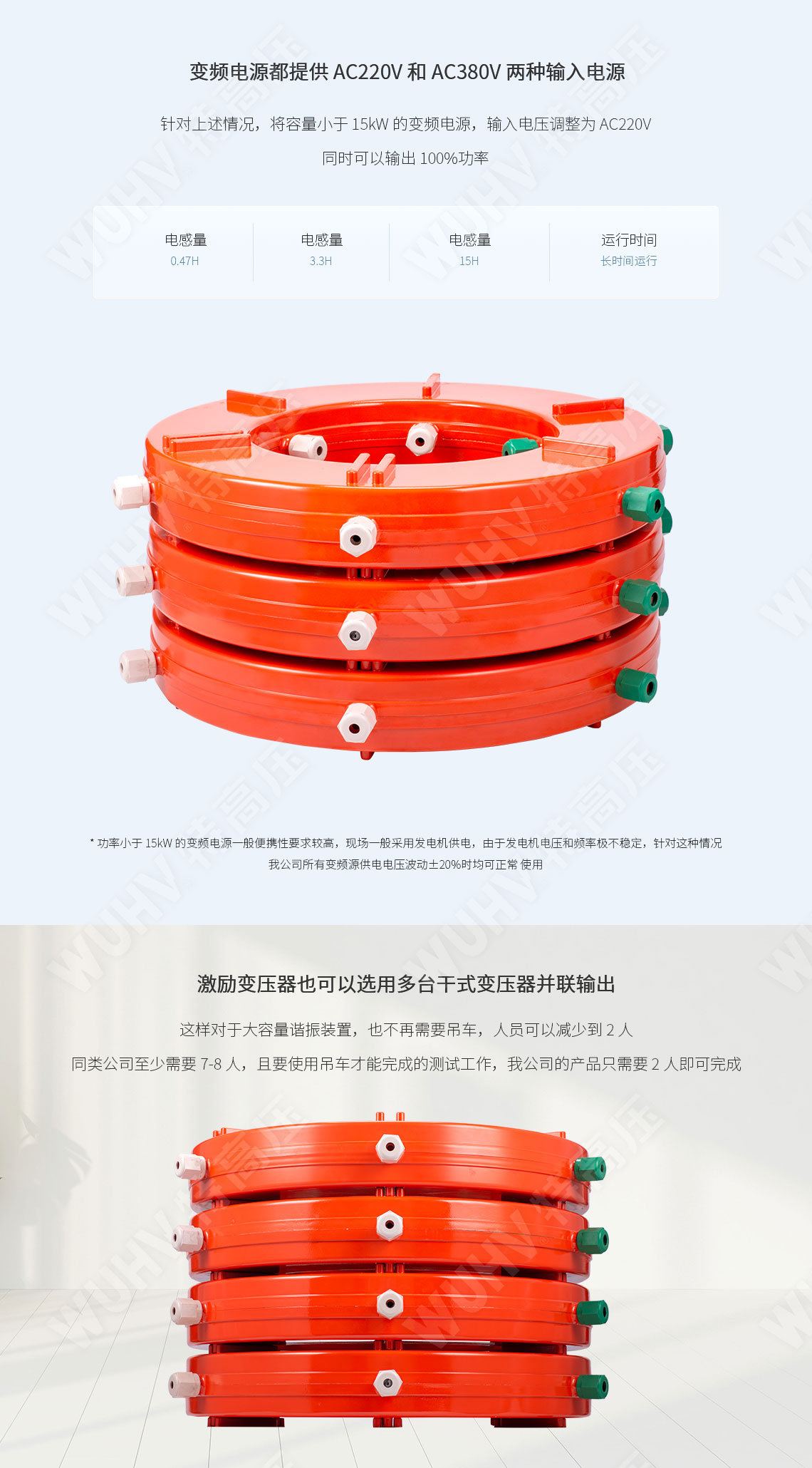 UHV系列 串联谐振空心电抗器(图3) UHV系列 串联谐振空心电抗器