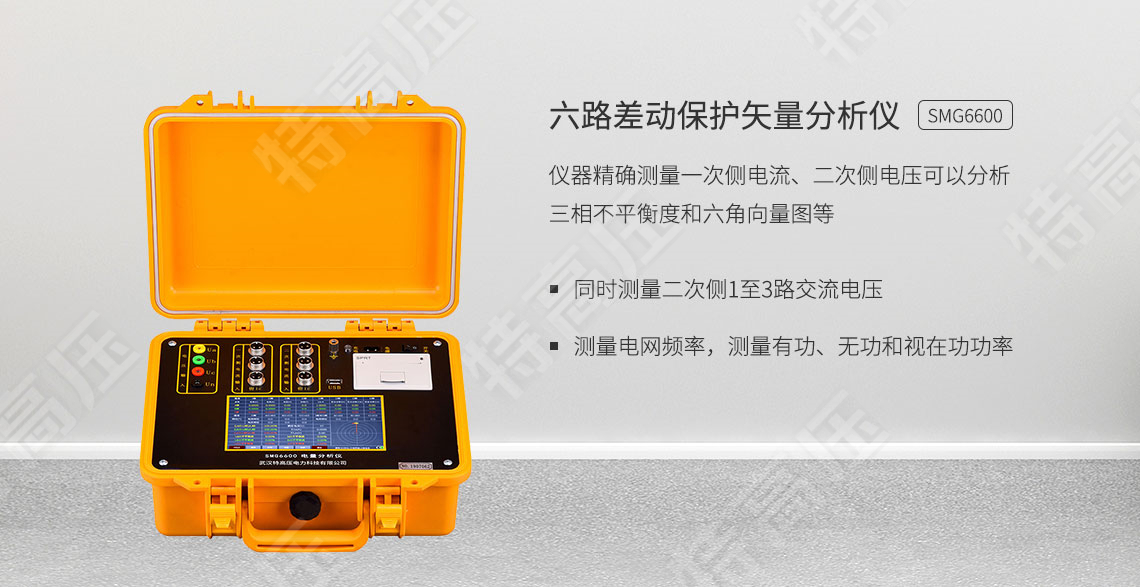 SMG6600 六路差动保护矢量分析仪(图1) 保护回路矢量分析仪
