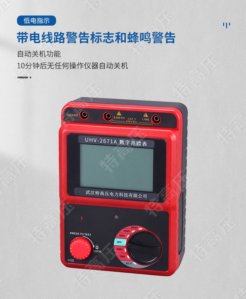 HT2671A 数字兆欧表(2500V)(图2)