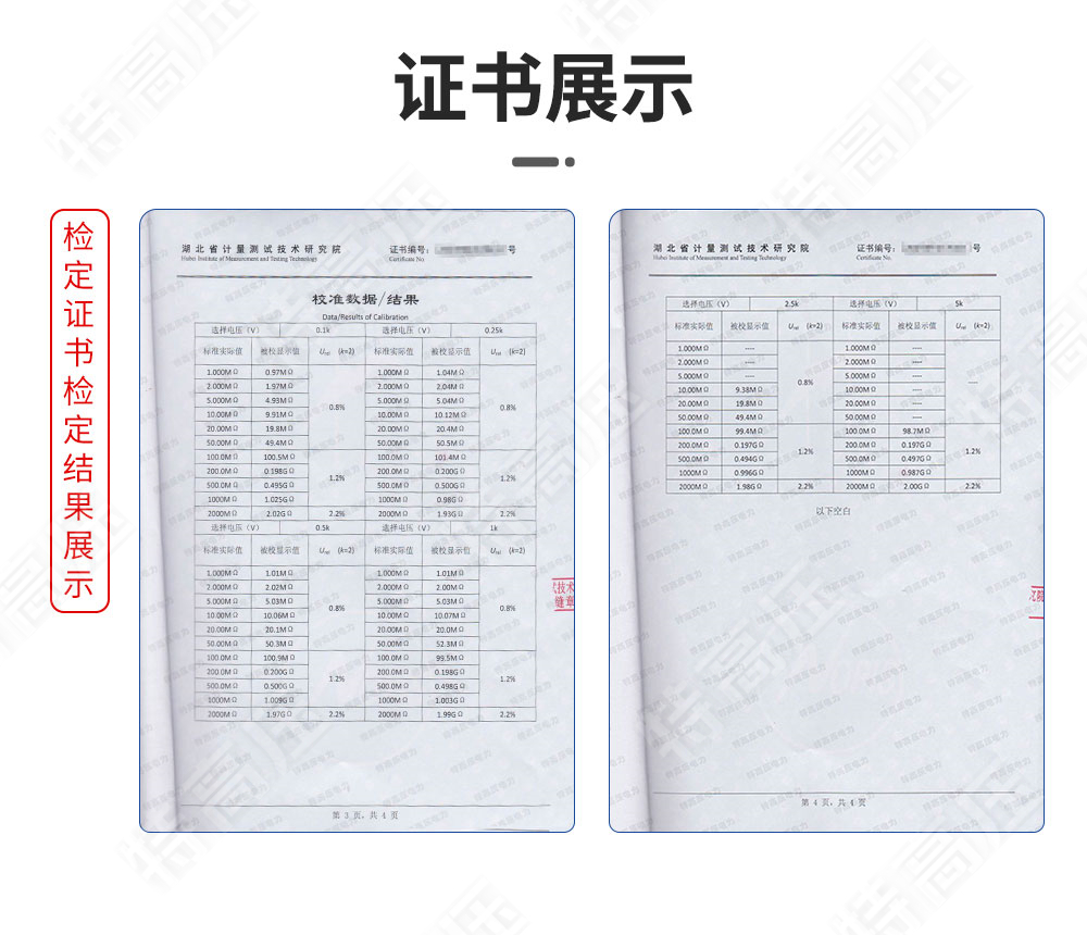 GM-20kV 可调高压数字兆欧表(图4) 绝缘兆欧表